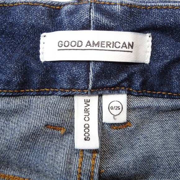 Good American Good Curve Skinny Jeans | Dark Wash | EUC | 0/25 - Picture 6 of 11